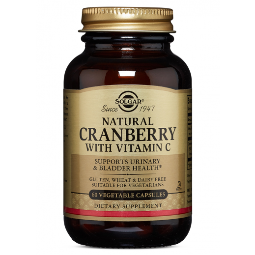 Solgar Natural Cranberry Extract with Vitamin C - 60 Capsules