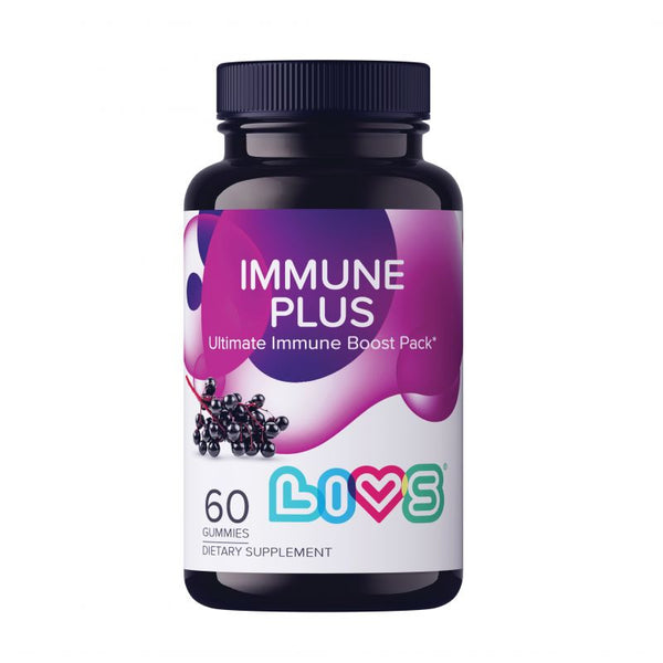 Livs Immune Plus with Elderberry Flavor 60 Gummies