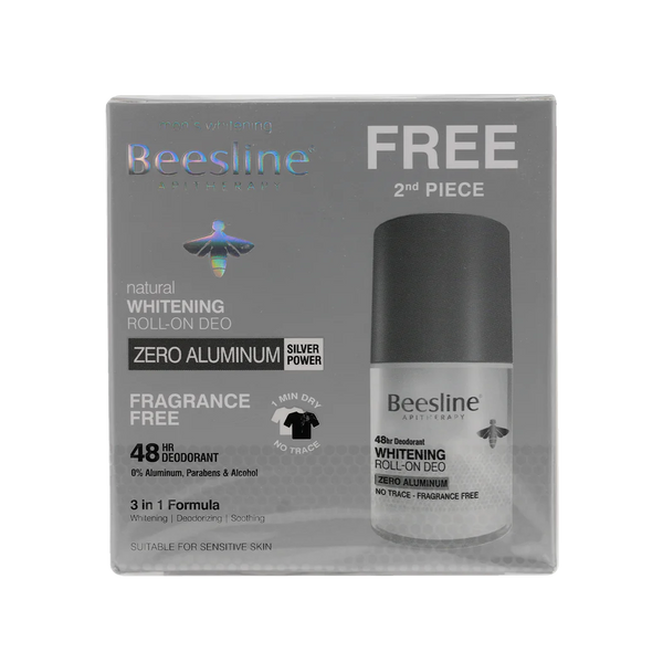 Beesline 48H Zero Aluminum Roll On Deo For Men 1+1 Offer