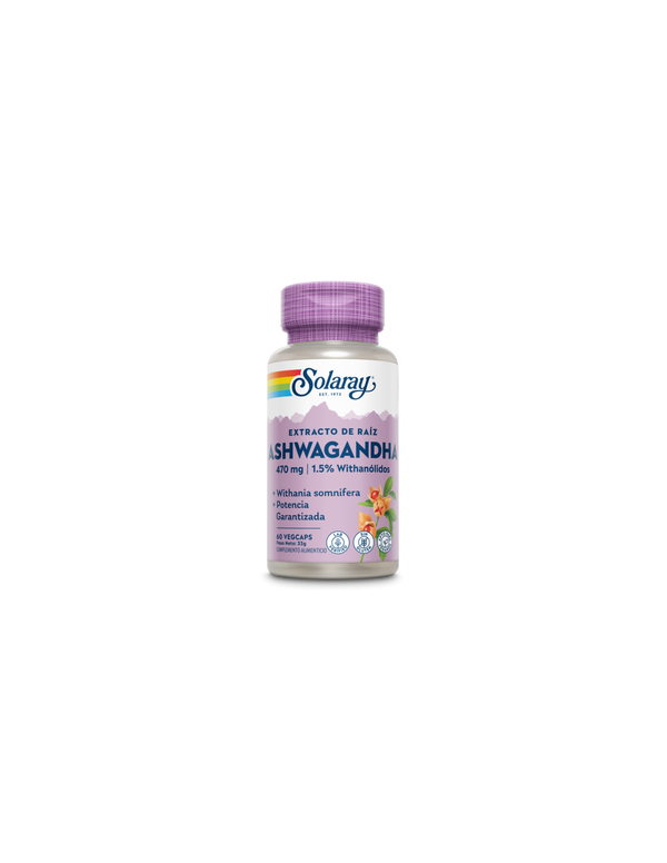 Solaray Ashwagandha 470 Mg 60 Vegcaps