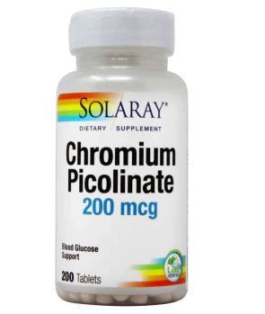 Solaray Chromium Picolinate 200 mcg Tabs 200'S