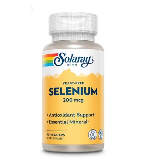 Solaray Selenium 200mcg Caps 90's