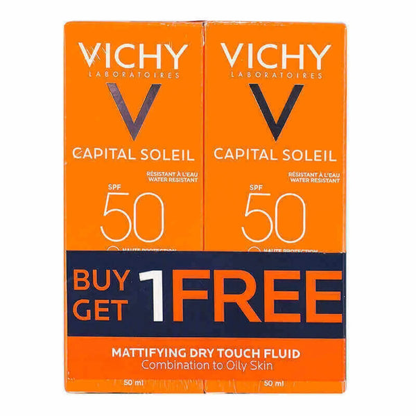 Vichy Capital Soleil SPF +50 For Oily Skin Cream Offer 1+1