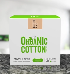 O2 Organic Cotton Panty Liners 20 Pcs