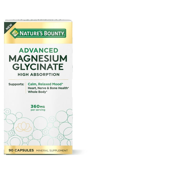 Natures Bounty Magnesium Glycinate 360 Mg 90 Capsules