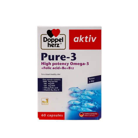 Doppel Herz Active Pure -3 60 Capsules