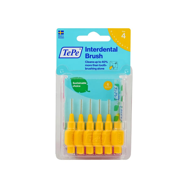 TePe Interdental Brush Yellow 6 Pcs Size 4