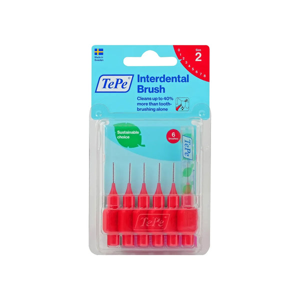 TePe Interdental Brush Red 6 Pcs Size 2