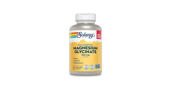 Solaray Magnesium Glycinate 350 Mg 120 Tabs