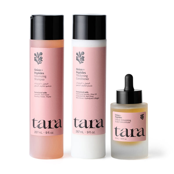 Tara Onion + Peptides Hair Stimulation System