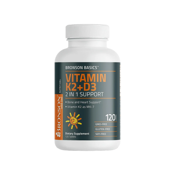 Bronson Vitamin K2+D3 2in1 120 Tablets