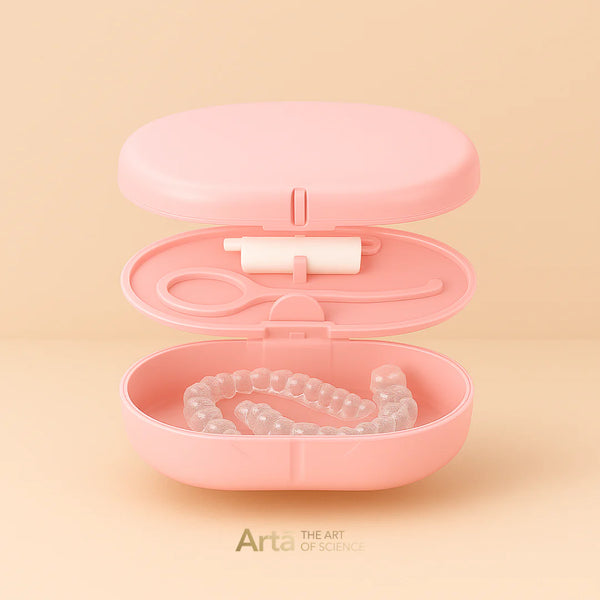 Arta Double Retainer Case Pink