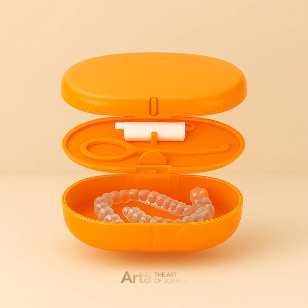 Arta Double Retainer Case Orange