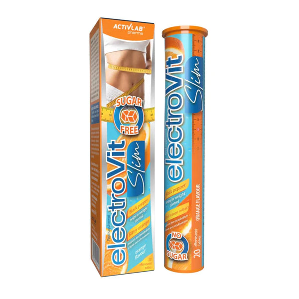 Activilab Electrovit Slim 20 Effervescent Sugar Free (Orange) 86 G