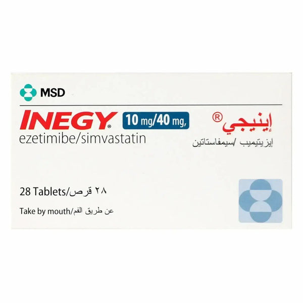Inegy 10/40 mg Tabs 28'S