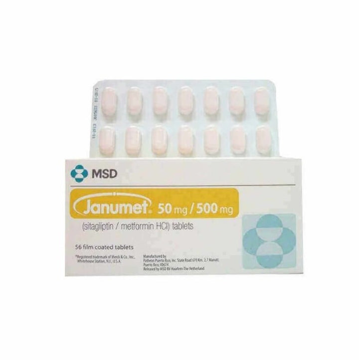 Janumet 50/500 mg 56 Tablets