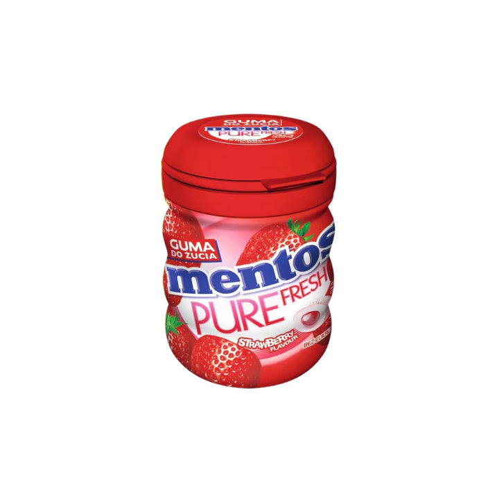 MENTOS GUM PF STRAWBERRY 14P x 24.5GM(63333)
