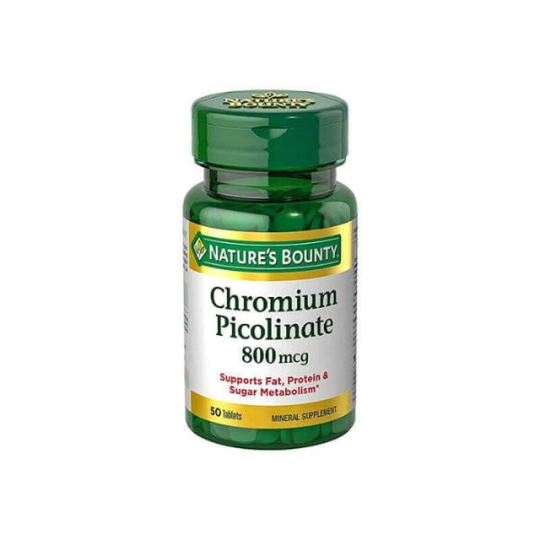 Natures Bounty Chromium Picolinate 800 mcg Tablet 50'S