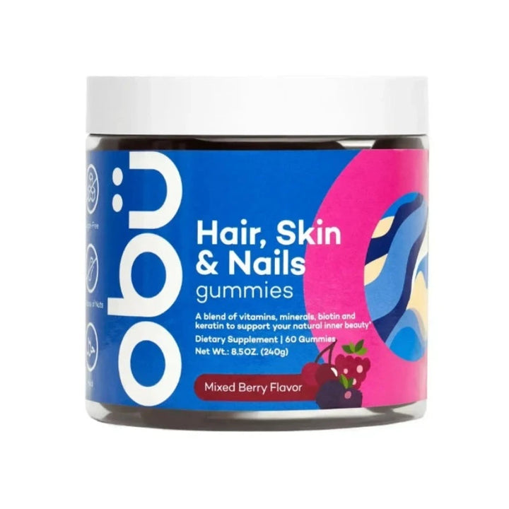 Obu Hair Skin & Nail 60 Gummies