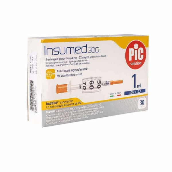 Pic Insumed Syringe 30Gx12.7MM 30's 0095