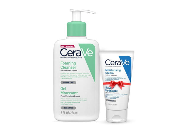 Cerave Foaming Cleanser 437 ml+ Cerave Moisturizing Cream 50 Ml